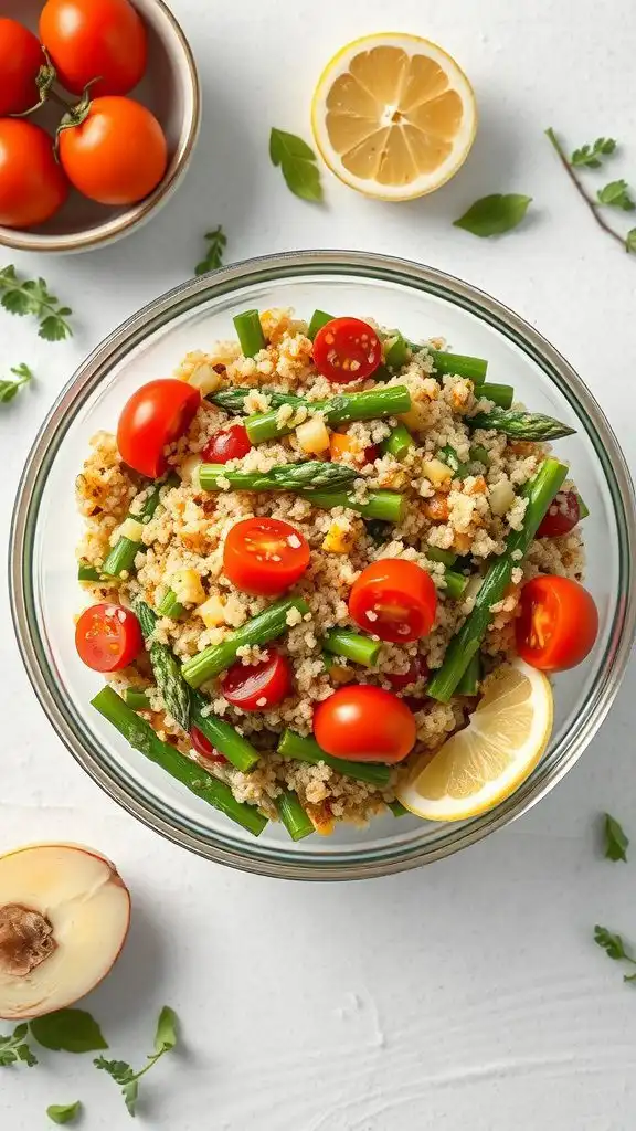 asparagus and quinoa salad