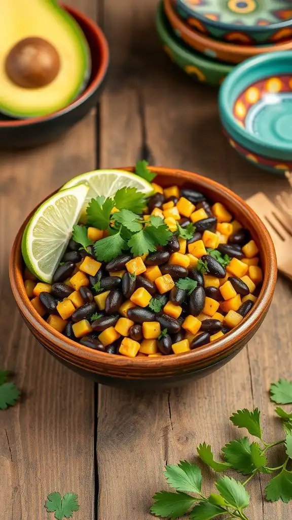 avocado infused black bean corn medley avocado infused black bean corn medley