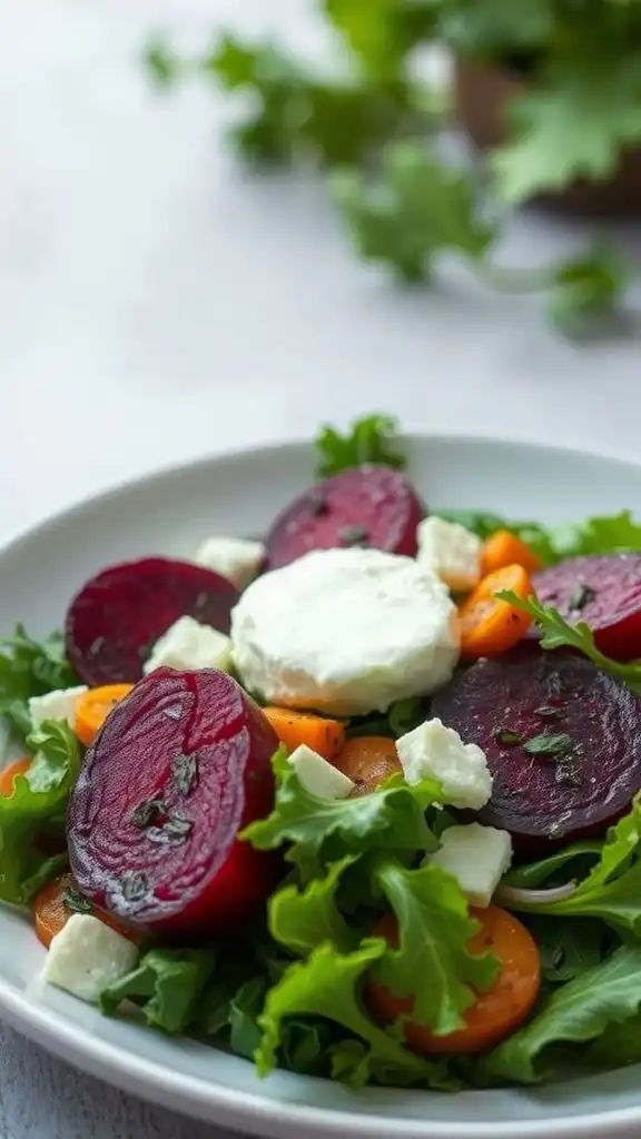 beet and goat cheese salad