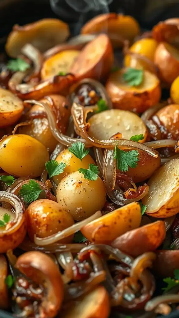 budget friendly crockpot ground beef potato hash