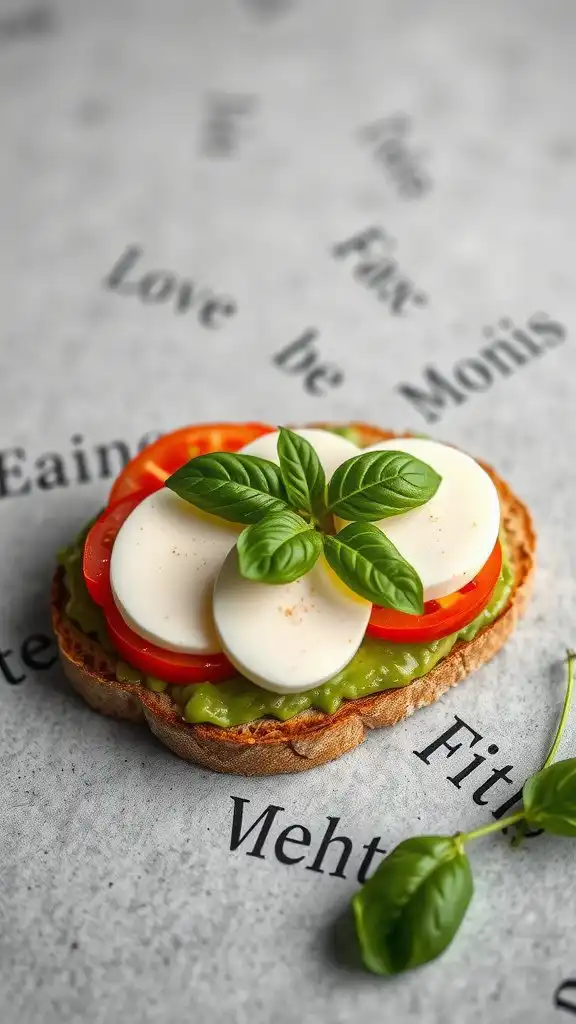caprese avocado toast