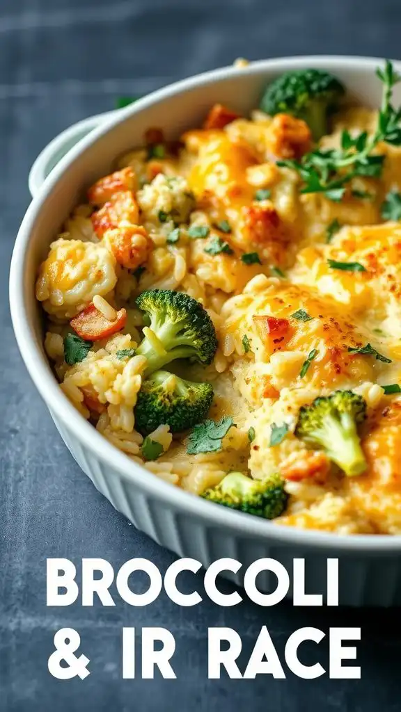 cheesy broccoli and rice casserole 1