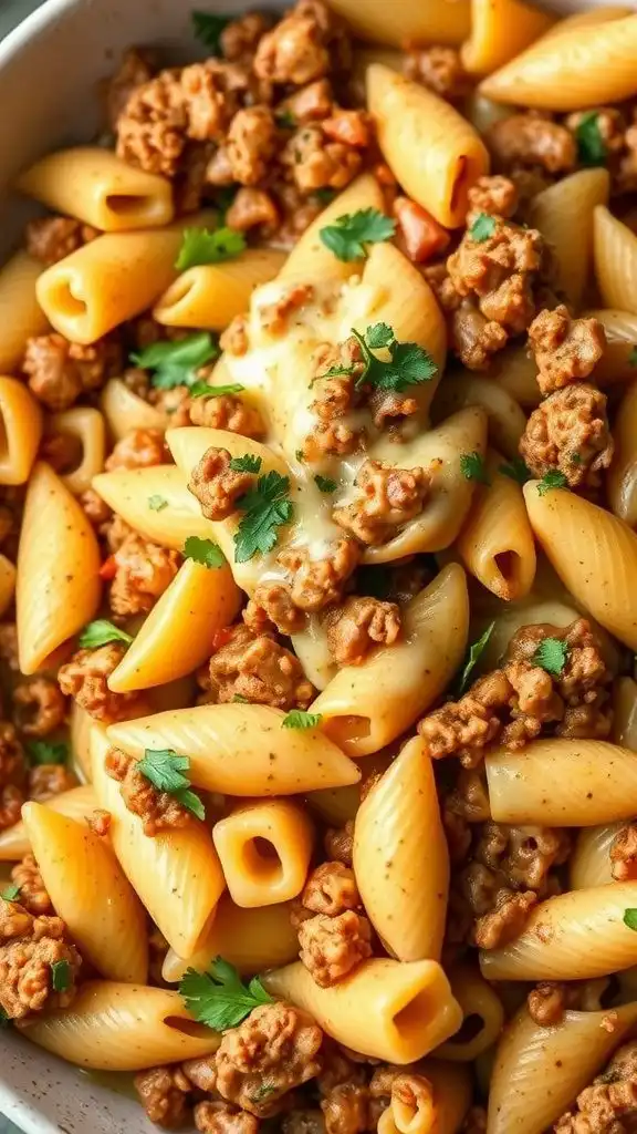 cheesy taco pasta