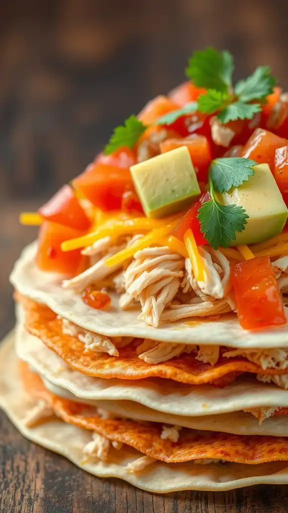 chicken quesadilla casserole
