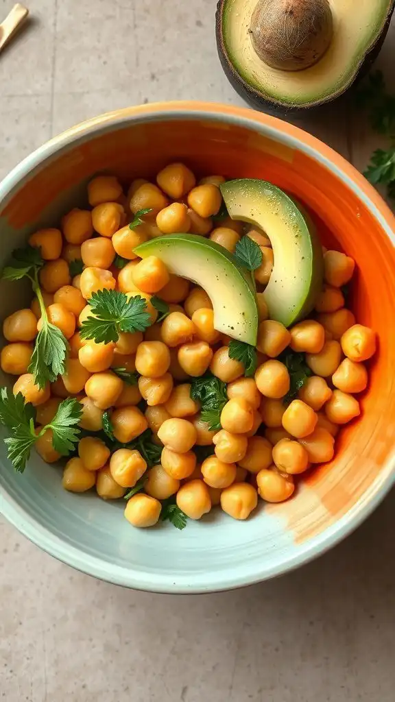 chickpea and avocado salad 1