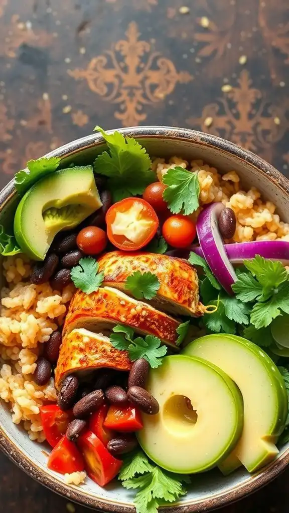chipotle chicken burrito bowls