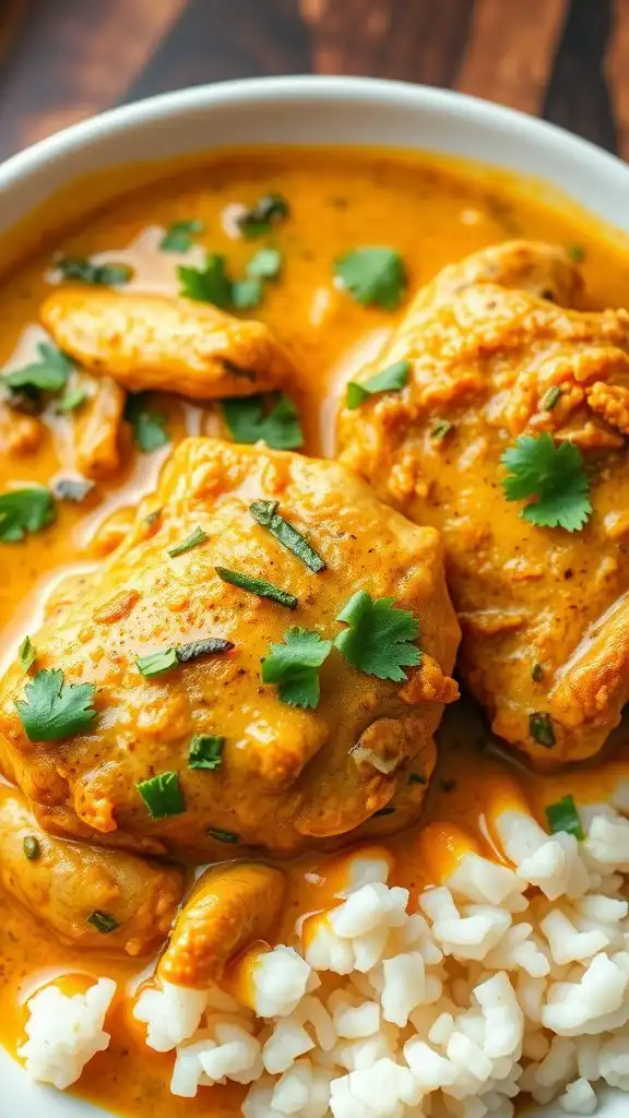 coconut curry chicken thighs