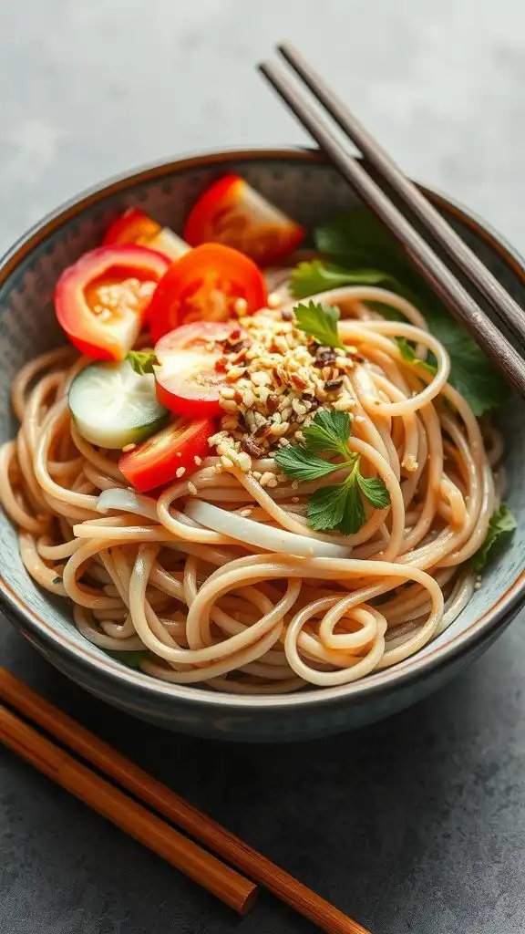 cold soba noodle salad