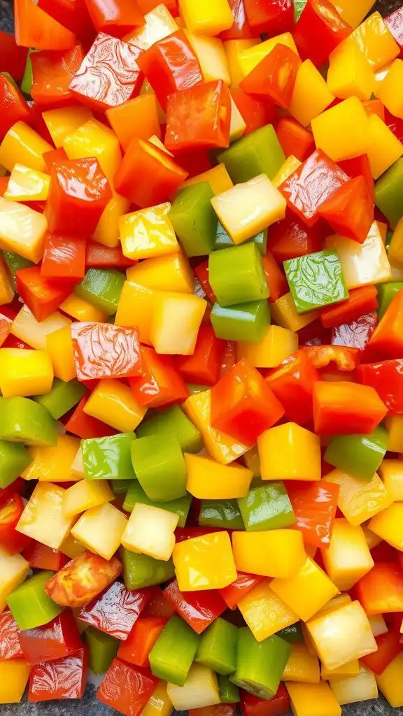 colorful bell pepper medley