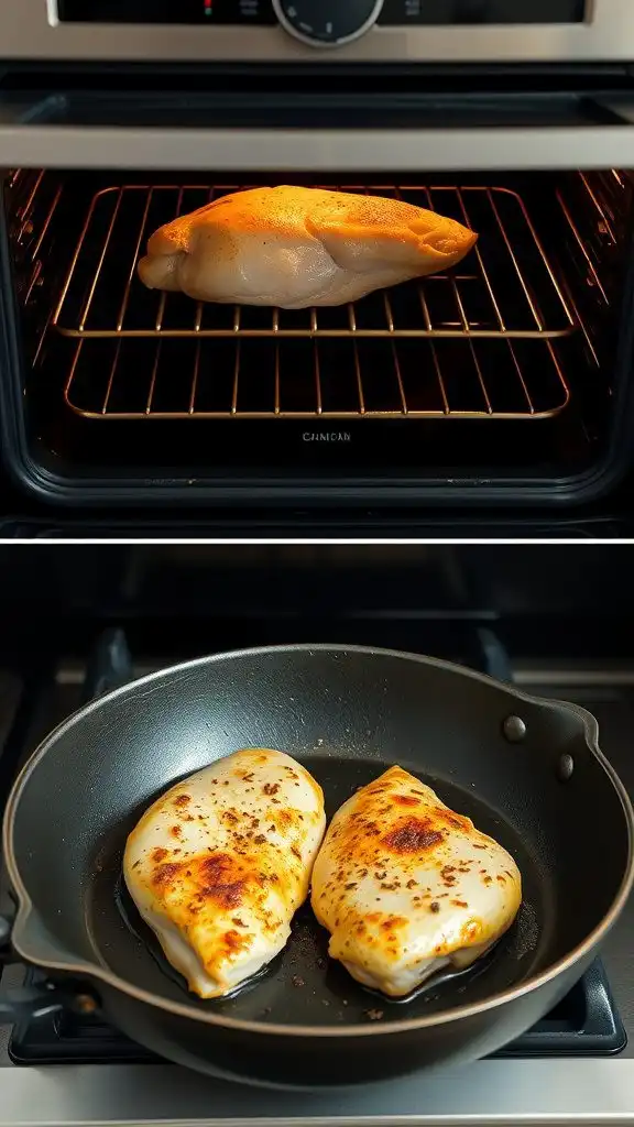 cooking methods baking vs pan seering