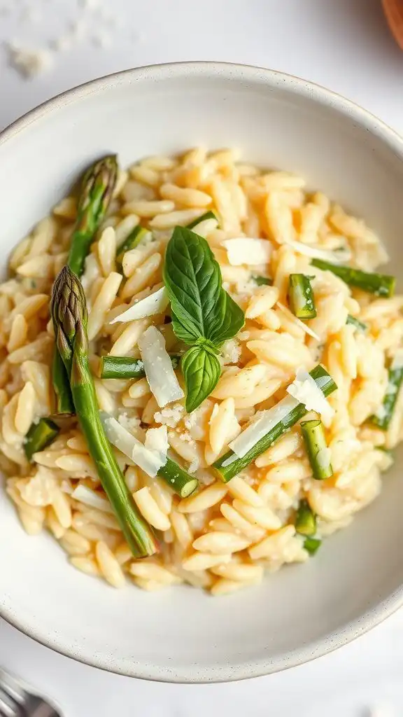 creamy asparagus risotto