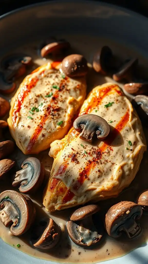 creamy mushroom chicken breast