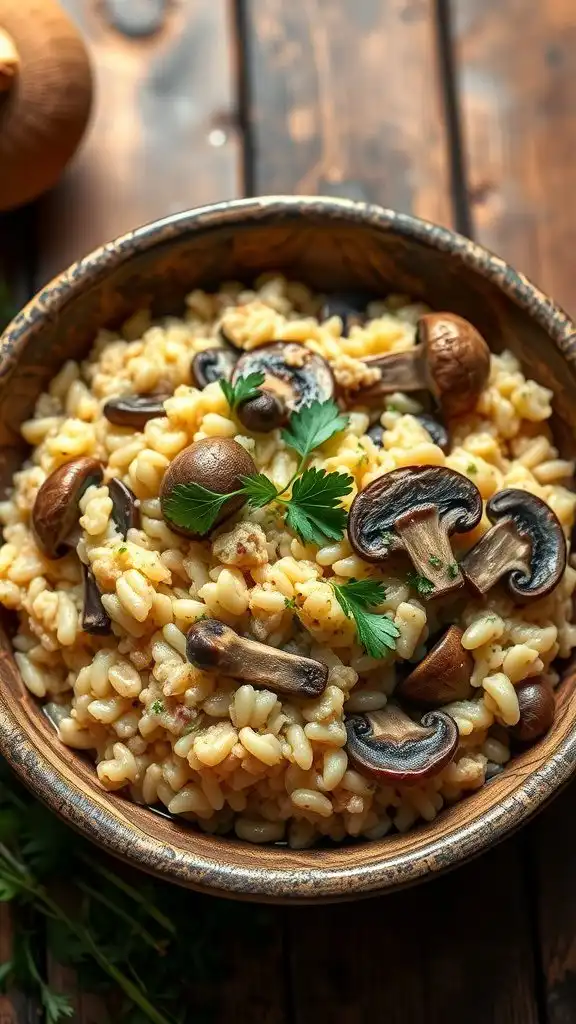 creamy mushroom risotto 2