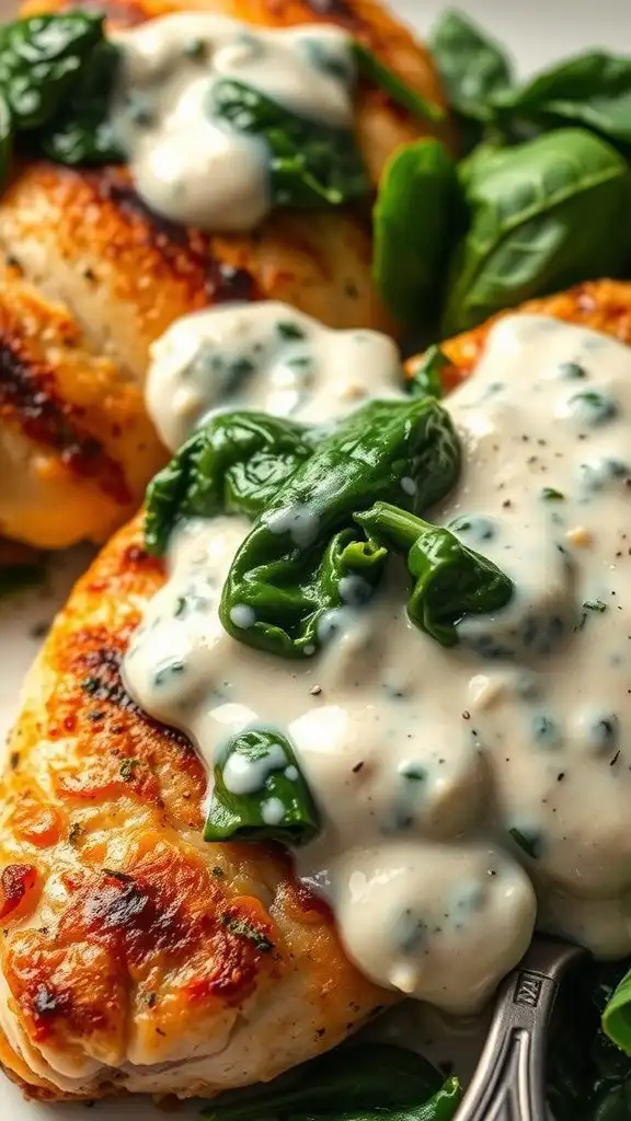 creamy spinach artichoke chicken