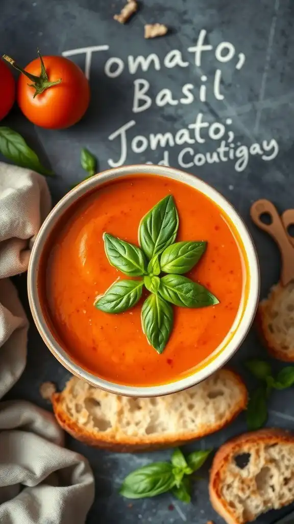 creamy tomato basil soup 2