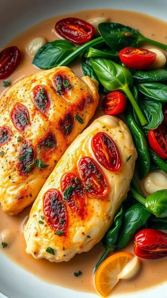 creamy tuscan garlic chicken
