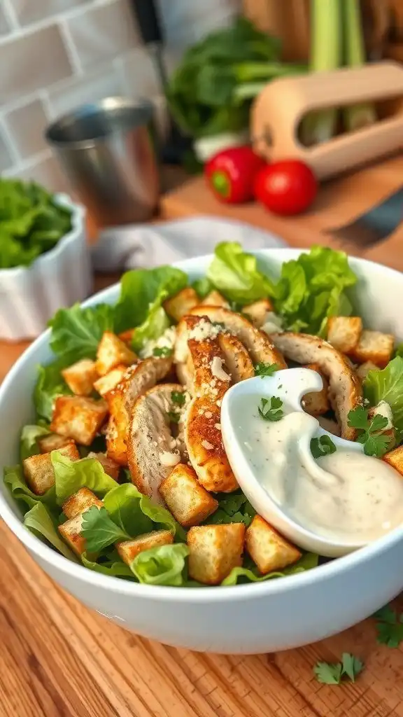 crispy chicken caesar salad recipe