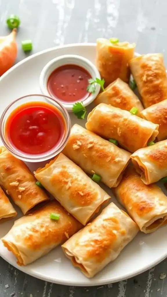 crispy turkey spring rolls
