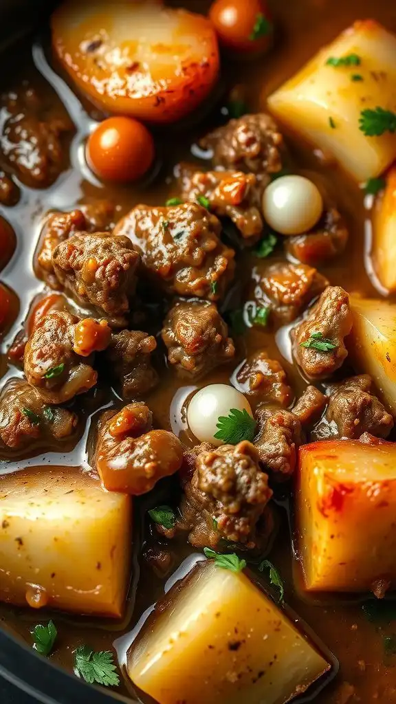 french countryside ground beef potato ragout