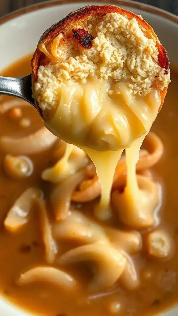 french onion chicken broth soup