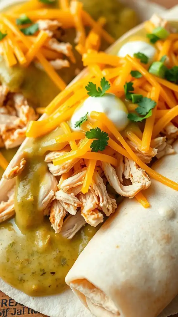 green chile chicken enchiladas