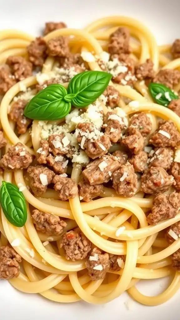 ground beef alfredo