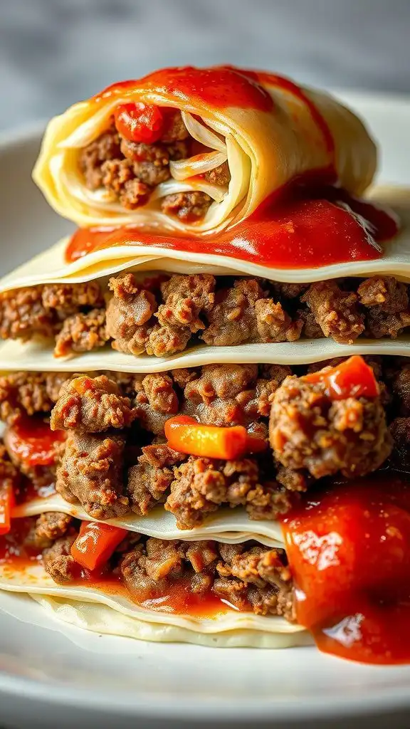 ground beef and cabbage roll casserole
