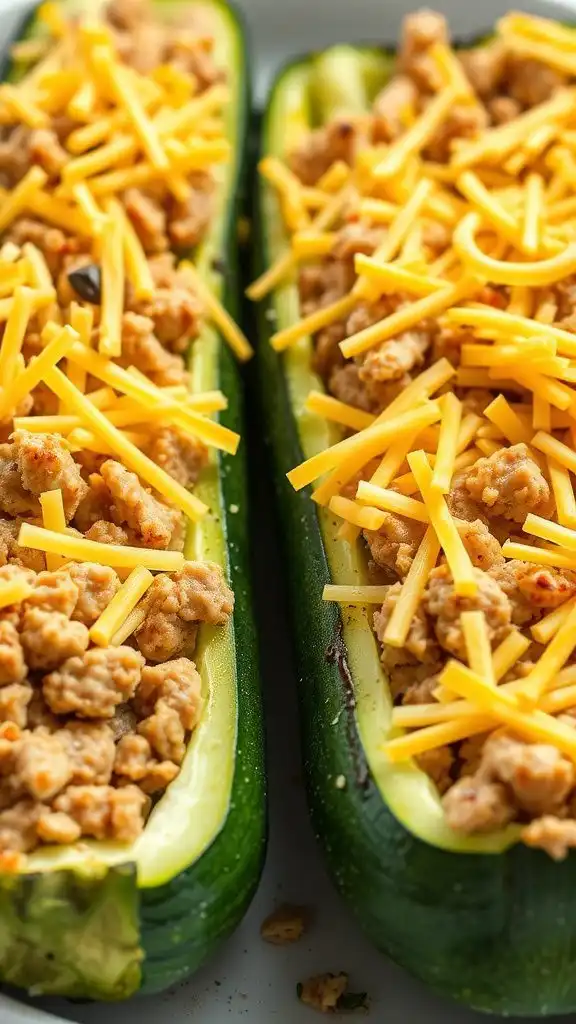 ground chicken zucchini boats ground chicken zucchini boats