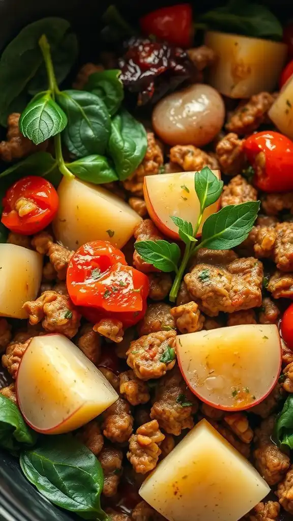healthy mediterranean ground beef potato stew