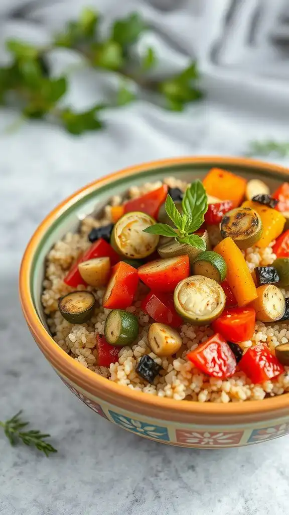 herbed couscous with grilled vegetables herbed couscous with grilled vegetables