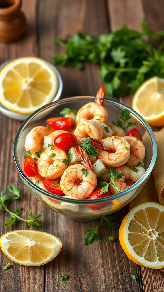 herbed shrimp seafood cocktail salad