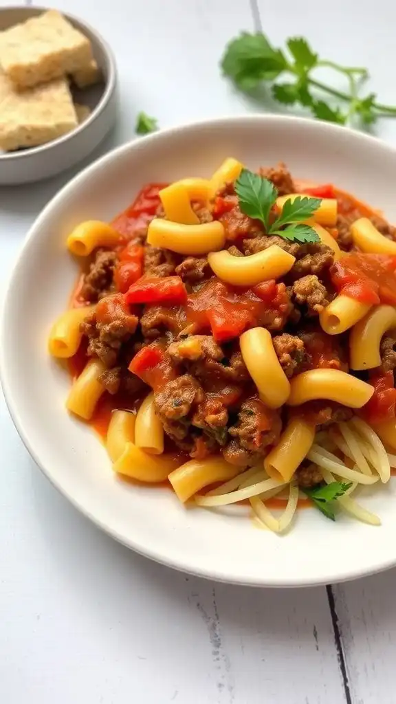 homemade beefaroni