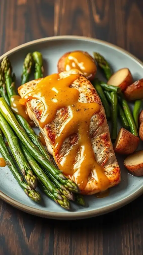 honey mustard glazed salmon