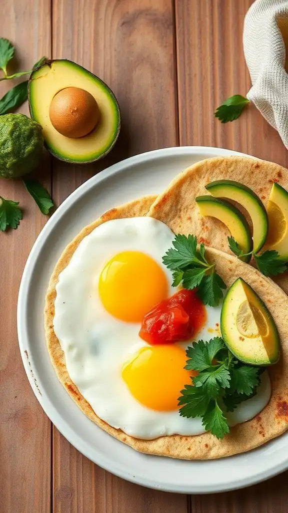 huevos rancheros with salsa verde
