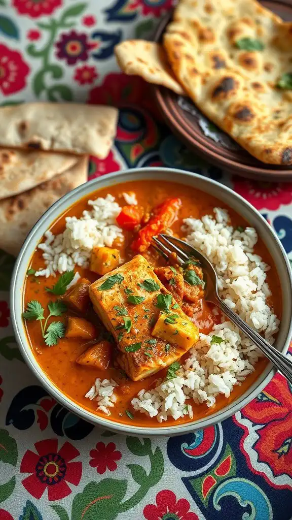 indian spiced salmon curry