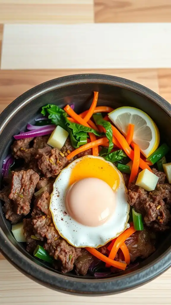 korean beef bibimbap bowls
