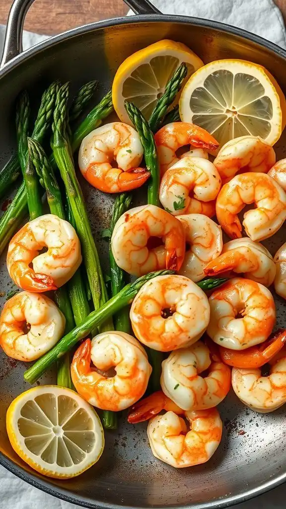 lemon garlic shrimp and asparagus 1
