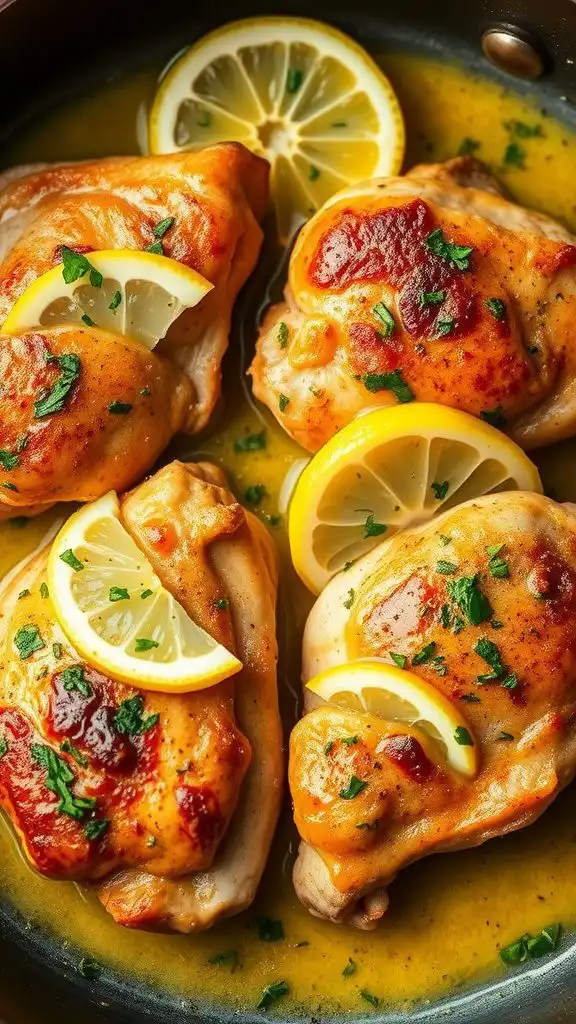 lemon herb butter chicken thighs