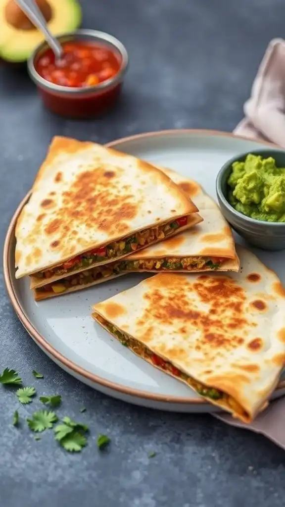 lentil quesadillas
