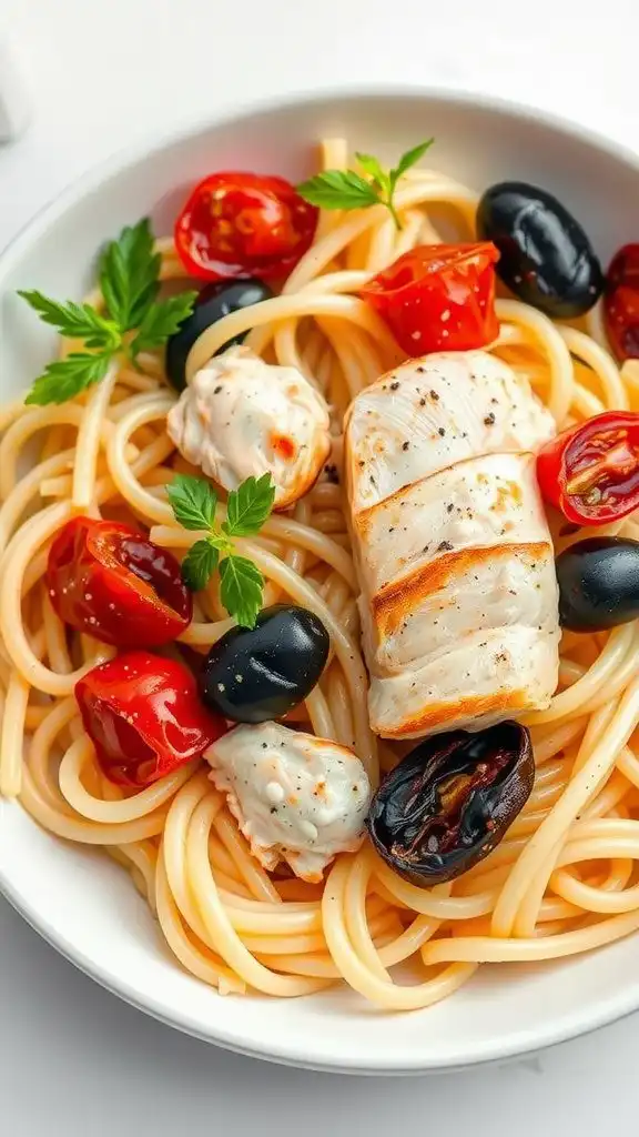 mediterranean chicken pasta 1