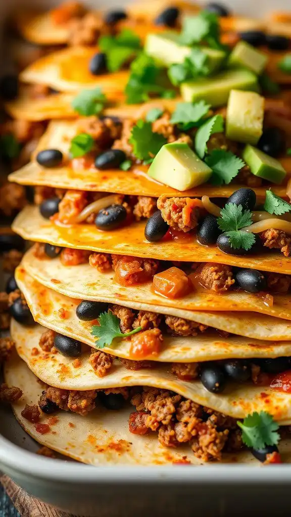 mexican tortilla casserole with ground beef