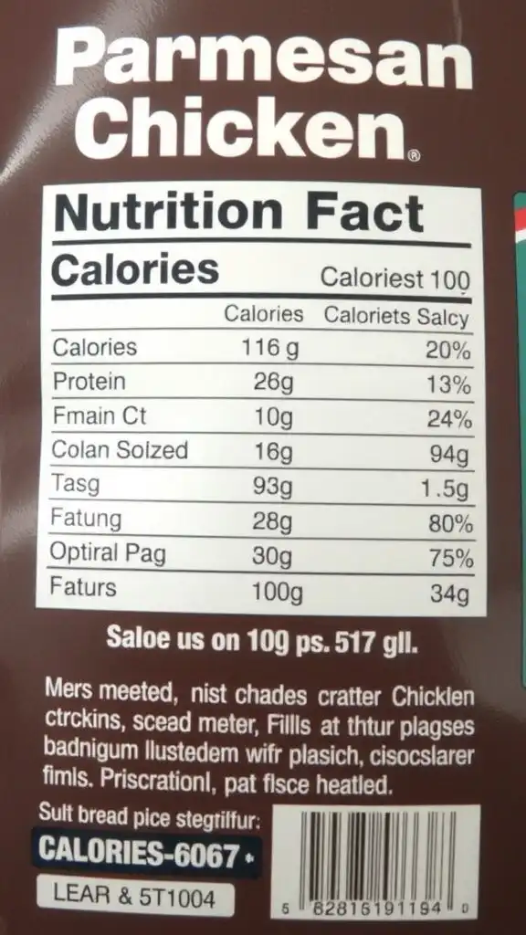 nutritional breakdown of the dish nutritional breakdown of the dish