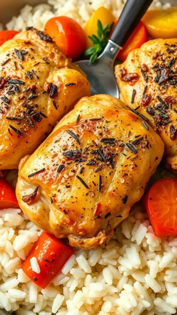 one pan chicken and rice