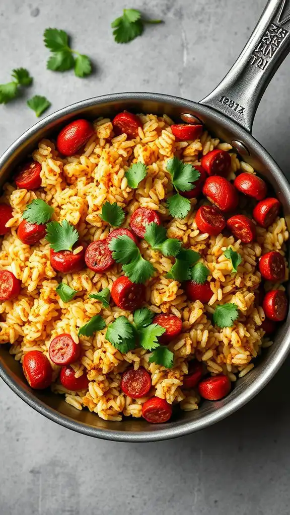 one pan chorizo and rice