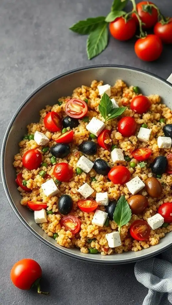 one pan mediterranean quinoa one pan mediterranean quinoa