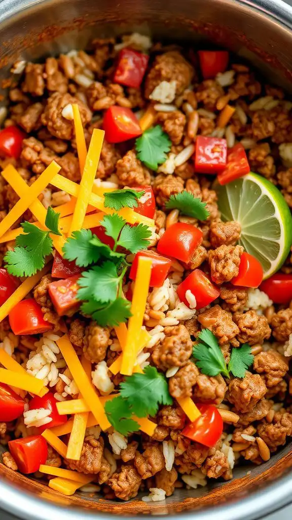 one pot mexican ground beef and rice 1