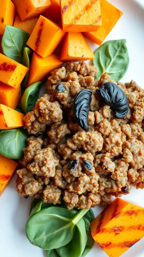 paleo ground beef and sweet potato hash