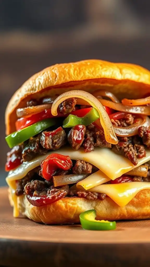 philly cheesesteak sloppy joe dinner