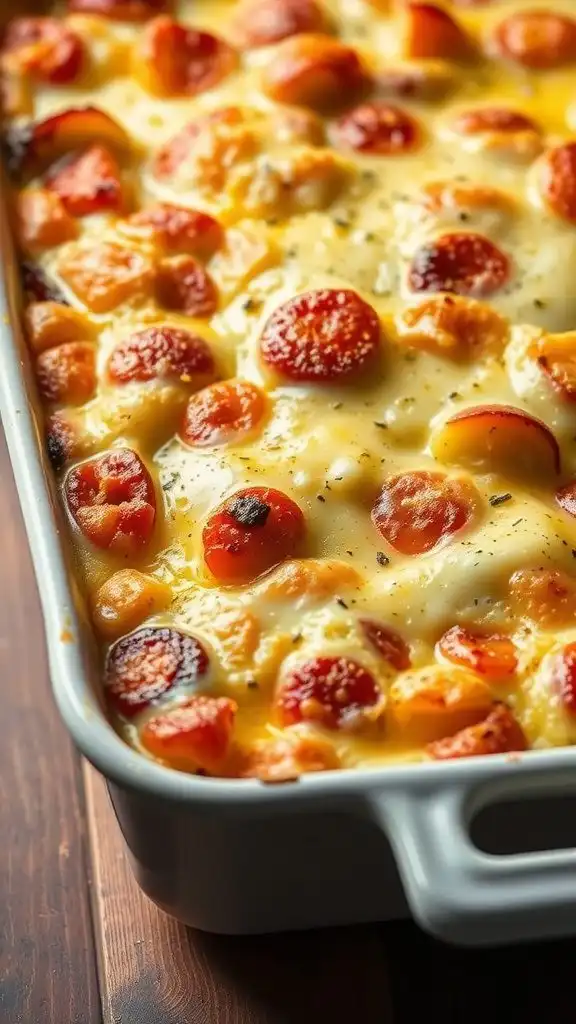 potato gratin with cheese and cream