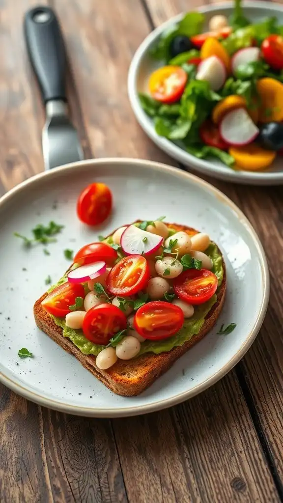 quick and delicious white bean avocado toast